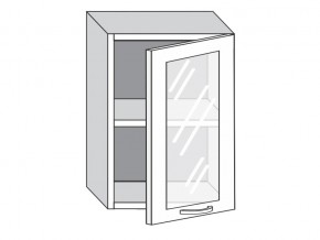 1.50.3 Шкаф настенный (h=720) на 500мм с 1-ой стекл. дверцей в Кусе - kusa.magazin-mebel74.ru | фото
