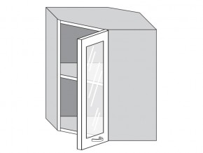1.60.3у Шкаф настенный (h=720) угловой на 600мм со стекл. дверцей в Кусе - kusa.magazin-mebel74.ru | фото
