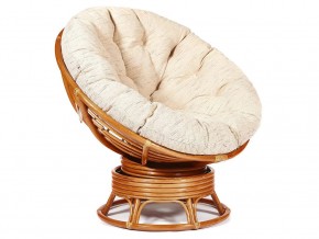 Кресло-качалка Papasan w 23/01 B с подушкой Cognac, ткань Старт в Кусе - kusa.magazin-mebel74.ru | фото