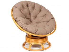 Кресло-качалка Papasan w 23/01 B с подушкой Honey, экошерсть Коричневый в Кусе - kusa.magazin-mebel74.ru | фото