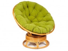 Кресло-качалка Papasan w 23/01 B с подушкой Honey, флок Олива в Кусе - kusa.magazin-mebel74.ru | фото