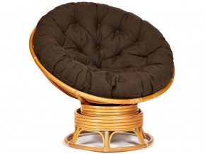 Кресло-качалка Papasan w 23/01 B с подушкой Honey, ткань Коричневый в Кусе - kusa.magazin-mebel74.ru | фото