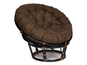 Кресло Papasan 23/01 W с подушкой Antique brown, ткань Коричневый в Кусе - kusa.magazin-mebel74.ru | фото