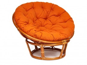 Кресло Papasan 23/01 W с подушкой Cognac, ткань Оранжевый в Кусе - kusa.magazin-mebel74.ru | фото