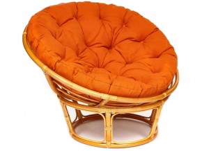 Кресло Papasan 23/01 W с подушкой Honey, ткань Оранжевый в Кусе - kusa.magazin-mebel74.ru | фото