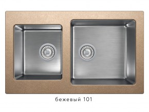 Мойка комбинированная Tolero twist TTS-840 Бежевый 101 в Кусе - kusa.magazin-mebel74.ru | фото