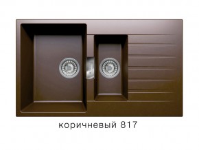 Мойка кварцевая Tolero Loft TL-860 Коричневый 817 в Кусе - kusa.magazin-mebel74.ru | фото