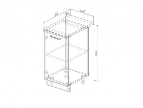 Н 40 Модуль нижний Без Столешницы МН 40 в Кусе - kusa.magazin-mebel74.ru | фото