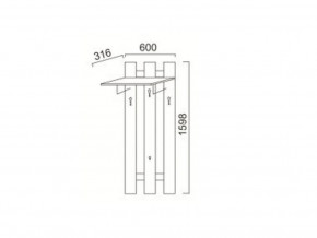 ПР-13 Вешалка в Кусе - kusa.magazin-mebel74.ru | фото