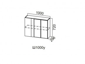 Ш1000у/720 Шкаф навесной 1000/720 (угловой) в Кусе - kusa.magazin-mebel74.ru | фото