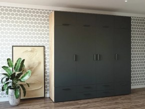 Шкаф распашной 2400К Антрацит в Кусе - kusa.magazin-mebel74.ru | фото