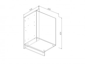 ЗК 60Л Модуль завершающий Левый на 600мм в Кусе - kusa.magazin-mebel74.ru | фото